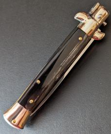 NOS GIOVANNI BELTRAME 23CM-9 INCH FLAT BLADE BUFFALO HORN STILETTO NOS GIOVANNI BELTRAME 23CM-9 INCH FLAT BLADE BUFFALO HORN STILETTO