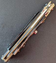 NOS GIOVANNI BELTRAME 23CM-9 INCH FLAT BLADE BUFFALO HORN STILETTO NOS GIOVANNI BELTRAME 23CM-9 INCH FLAT BLADE BUFFALO HORN STILETTO