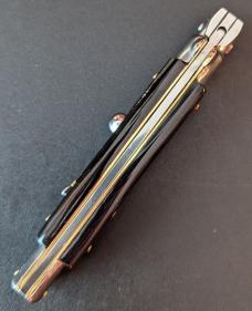 NOS GIOVANNI BELTRAME 23CM-9 INCH FLAT BLADE BUFFALO HORN STILETTO NOS GIOVANNI BELTRAME 23CM-9 INCH FLAT BLADE BUFFALO HORN STILETTO
