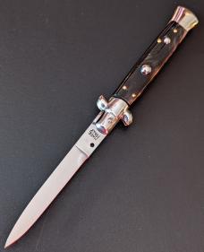 NOS GIOVANNI BELTRAME 23CM-9 INCH FLAT BLADE BUFFALO HORN STILETTO NOS GIOVANNI BELTRAME 23CM-9 INCH FLAT BLADE BUFFALO HORN STILETTO