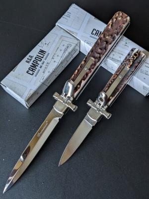 NIB STAG AGA CAMPOLIN "DOMINUS" SET OF 2!!! FULL 9" 23CM AND MINI 6" 15CM LEVERLOCKS 