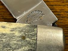 Parker-Brothers K86 Single-Blade Hawkbill/Pruner Framelock Folding Knife w/Smooth Bone Scales Japan Parker-Brothers K86 Single-Blade Hawkbill/Pruner Framelock Folding Knife w/Smooth Bone Scales Japan