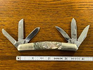 Standing Stone Abraham Lincoln 6-Blade Congress Knife w/Abalone Scales 