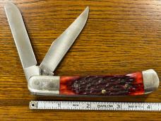 Parker-Edwards A1423-2 Ltd Ed 2-Blade Trapper w/Jigged Red Bone Scales SN#242