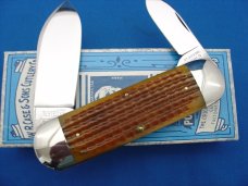 Case XX Classic Sunfish/Toenail Genuine Brown Corn Cob Bone Knife With Elephant Etch Case XX Classic Sunfish/Toenail Genuine Brown Corn Cob Bone Knife With Elephant Etch