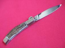 Quality Italian Unique Mechanism LEPRE Stag Knife Limited Edition 2016 MANIAGO ITALY w/Certificate Quality Italian Unique Mechanism LEPRE Stag Knife Limited Edition 2016 MANIAGO ITALY w/Certificate