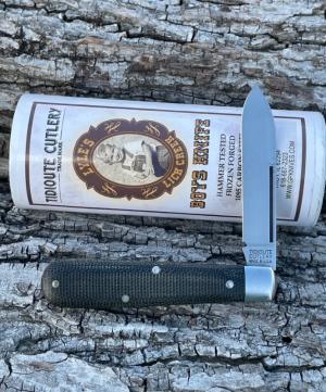 GEC ** TIDIOUTE SFO 142116 BLACK CANVAS MICARTA BOYS KNIFE GRAND PRAIRIE KNIVES - ONLY 50 MADE