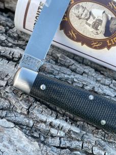 GEC ** TIDIOUTE SFO 142116 BLACK CANVAS MICARTA BOYS KNIFE GRAND PRAIRIE KNIVES - ONLY 50 MADE GEC ** TIDIOUTE SFO 142116 BLACK CANVAS MICARTA BOYS KNIFE GRAND PRAIRIE KNIVES - ONLY 50 MADE