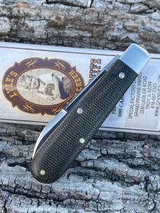 GEC ** TIDIOUTE SFO 142116 BLACK CANVAS MICARTA BOYS KNIFE GRAND PRAIRIE KNIVES - ONLY 50 MADE