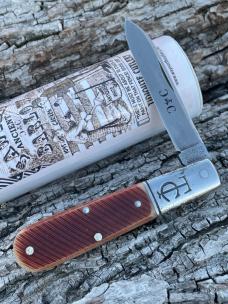 GEC ** TIDIOUTE SFO 15118 ANCIENT MUSCADINE SAWCUT BONE BARLOW - CHARLIE CAMPAGNA KNIFE GEC ** TIDIOUTE SFO 15118 ANCIENT MUSCADINE SAWCUT BONE BARLOW - CHARLIE CAMPAGNA KNIFE