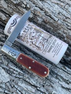 GEC ** TIDIOUTE SFO 15118 ANCIENT MUSCADINE SAWCUT BONE BARLOW - CHARLIE CAMPAGNA KNIFE