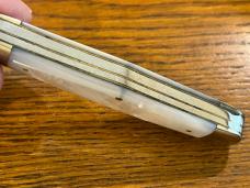 Fight'n Rooster Frank Buster Ltd Ed "Diamond Jim" 2-Blade Peanut Knife w/MOP Scales SN#001 Germany Fight'n Rooster Frank Buster Ltd Ed "Diamond Jim" 2-Blade Peanut Knife w/MOP Scales SN#001 Germany