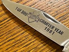 Parker Cut. Co. Ltd Ed 1981 Flint Arrowhead Knife Club 3-Blade Knife w/MOP Scales SN#267 Japan Parker Cut. Co. Ltd Ed 1981 Flint Arrowhead Knife Club 3-Blade Knife w/MOP Scales SN#267 Japan