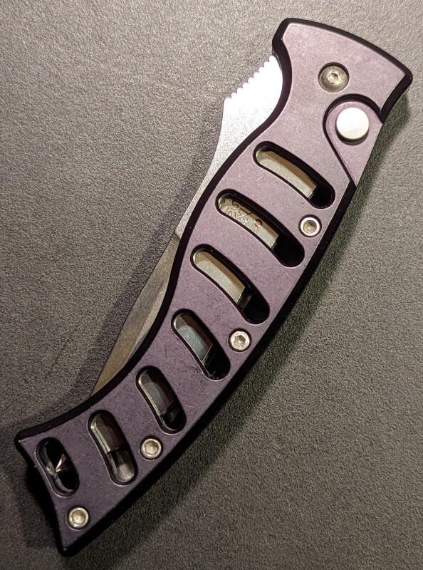 VINTAGE MADE IN USA PARAGON X-O LITE SKELETON ALUMINUM FRAME 3.75 RECURVE BAYONET AUTOMATIC VINTAGE MADE IN USA PARAGON X-O LITE SKELETON ALUMINUM FRAME 3.75 RECURVE BAYONET AUTOMATIC