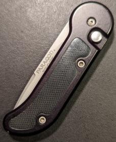 VINTAGE MADE IN USA  PARAGON ATKO 5 ALUMINUM FRAME 2.87" DROP POINT AUTOMATIC 