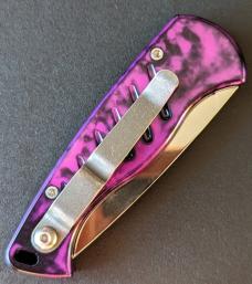 Piranha Fingerling Automatic Knife Plum Swirl (2.5" Mirror) Piranha Fingerling Automatic Knife Plum Swirl (2.5" Mirror)