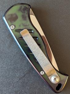 Piranha Fingerling Automatic Knife Green Swirl (2.5" Mirror) Piranha Fingerling Automatic Knife Green Swirl (2.5" Mirror)