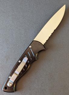 Piranha P-1 Pocket Automatic Knife Black (3.2" Mirror Serrated) Piranha P-1 Pocket Automatic Knife Black (3.2" Mirror Serrated)