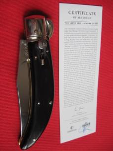 Quality Italian Unique Mechanism LEPRE Buffalo Horn Knife Limited Edition 2015 MANIAGO ITALY Quality Italian Unique Mechanism LEPRE Buffalo Horn Knife Limited Edition 2015 MANIAGO ITALY