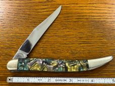 Fight'n Rooster Frank Buster Ltd Ed 1997 "Texas" Toothpick Knife w/Celluloid Scales SN#001 Germany Fight'n Rooster Frank Buster Ltd Ed 1997 "Texas" Toothpick Knife w/Celluloid Scales SN#001 Germany