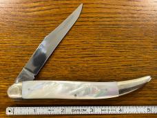 Fight'n Rooster Frank Buster Ltd Ed 1995 Anniversary Toothpick Knife w/MOP Scales SN#089 Germany Fight'n Rooster Frank Buster Ltd Ed 1995 Anniversary Toothpick Knife w/MOP Scales SN#089 Germany
