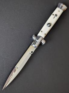 FRANK BELTRAME FLAT BLADE 23CM 9" GENUINE IMITATION IVORY STILETTO...NEW!!! FRANK BELTRAME FLAT BLADE 23CM 9" GENUINE IMITATION IVORY STILETTO...NEW!!!