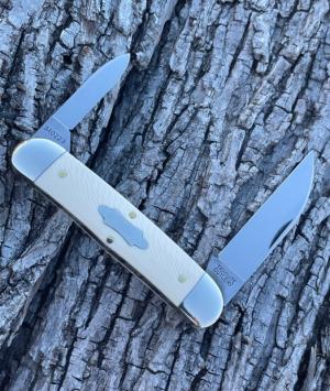GEC ** TIDIOUTE 340223 S UNICORN IVORY CAMEL BACK CONGRESS KNIFE KNIVES