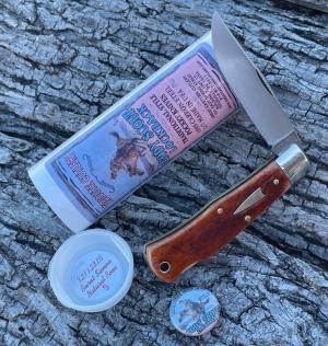 GEC ** TIDIOUTE 721123LB S MODEL BURNT SIENNA CODY SCOUT LOCKBACK KNIFE KNIVES