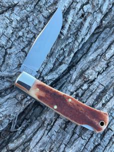 GEC ** TIDIOUTE 721123LB S MODEL BURNT SIENNA CODY SCOUT LOCKBACK KNIFE KNIVES