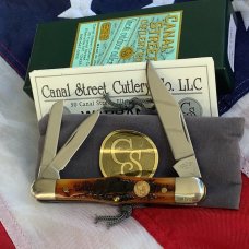 Bulldog Brand 1999 Cattle Knife w/ Flashy Mother of Pearl Handles -NOS & Minty Bulldog Brand 1999 Cattle Knife w/ Flashy Mother of Pearl Handles -NOS & Minty