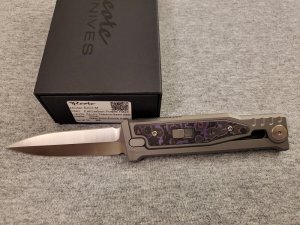 *NIB* REATE EXO-M GRAVITY OTF KNIFE w/FAT CARBON TITANIUM HANDLE