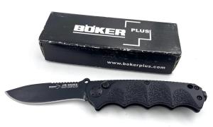 BOKER PLUS BO055 Jim Wagner Reality Based Recurve Drop Point Auto NIB