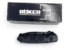 BOKER PLUS BO055 Jim Wagner Reality Based Recurve Drop Point Auto NIB BOKER PLUS BO055 Jim Wagner Reality Based Recurve Drop Point Auto NIB
