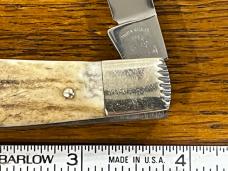 Fight'n Rooster Ltd Ed 2001 "The Godfather" 3-Blade Stockman Knife w/Smooth Bone Scales SN#001 Germa Fight'n Rooster Ltd Ed 2001 "The Godfather" 3-Blade Stockman Knife w/Smooth Bone Scales SN#001 Germa
