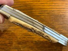 Fight'n Rooster Ltd Ed 2001 "The Godfather" 3-Blade Stockman Knife w/Smooth Bone Scales SN#001 Germa Fight'n Rooster Ltd Ed 2001 "The Godfather" 3-Blade Stockman Knife w/Smooth Bone Scales SN#001 Germa