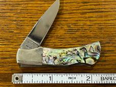 Parker Cut. Co. Lockback Knife w/Abalone Scales Japan Parker Cut. Co. Lockback Knife w/Abalone Scales Japan