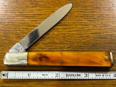 Parker Cut. Co. Ltd Ed "Little Pillbuster" Doctor's Knife w/Faux Tortoise Shell Scales SN#150 Japan Parker Cut. Co. Ltd Ed "Little Pillbuster" Doctor's Knife w/Faux Tortoise Shell Scales SN#150 Japan