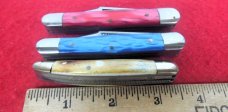 (3) WHITE TAIL CUTLERY POCKET KNIVES HAND MADE 2 STOCKMAN 1 JACK FROM STORAGE (3) WHITE TAIL CUTLERY POCKET KNIVES HAND MADE 2 STOCKMAN 1 JACK FROM STORAGE