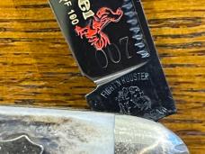 Fight'n Rooster Ltd Ed 2003 Intl Cutlery Club 3-Blade Cigar w/Black Blades & Stag Scales SN#007 Germ Fight'n Rooster Ltd Ed 2003 Intl Cutlery Club 3-Blade Cigar w/Black Blades & Stag Scales SN#007 Germ