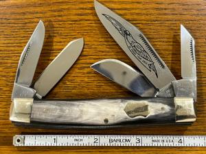 Parker Eagle Brand/Bulldog 2003 5-Blade Folding Knife w/Buffalo Horn Scales Germany