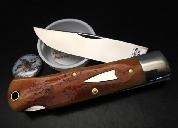 Great Eastern Cutlery #72 Cody Scout Lockback Burnt Sienna Natural Bone GEC 721123LB