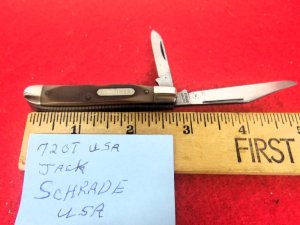 SCHRADE OLD TIMER USA 72 OT PEANUT - JACK KNIFE FROM STORAGE UNUSED SOMEWHAT SCARCE