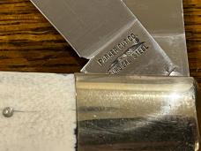 Parker Cut. Co. 2-Blade Teardrop Folding Knife w/Stag Scales