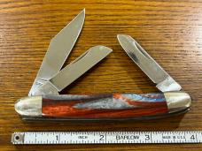 Parker Cut. Co. 3-Blade Stockman w/Swirl Delrin Scales Japan Parker Cut. Co. 3-Blade Stockman w/Swirl Delrin Scales Japan