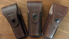 TRIO of Mikov 241 Predator Leverlock Automatic Knives w/Saw, Dark Horn, Stag, Cocobolo 3.75"Polished TRIO of Mikov 241 Predator Leverlock Automatic Knives w/Saw, Dark Horn, Stag, Cocobolo 3.75"Polished