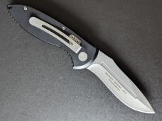 Boker SpeedLock T4 Tactical Automatic with 3-3/8" Stainless Plain Edge, Button Plunge Lock