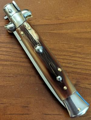 NOS GIOVANNI BELTRAME 23CM-9 INCH FLAT BLADE BRAZILIAN HONEY HORN STILETTO 