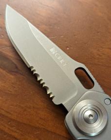 CRKT 4514 HAWK D.O.G. Automatic Conversion Knife (3.5" Bead Blast Serr)