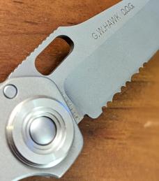 CRKT 4514 HAWK D.O.G. Automatic Conversion Knife (3.5" Bead Blast Serr)