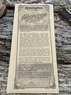 GEC ** REMINGTON PROSPECTOR BABY BULLET KNIFE HAS COA GEC ** REMINGTON PROSPECTOR BABY BULLET KNIFE HAS COA